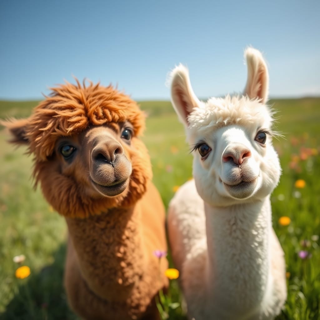 Prinz und Camillo – unsere Alpakas
